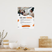 スタッフのBUSINESSロゴカスタムを採用 ポスター (キッチン)