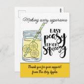 スタッフへの感謝のギフト ボランティア紹介 顧客 ポストカード (正面/裏面)