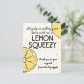 スタッフへの感謝のギフト 不動産エージェント紹介 ポストカード (スタンド正面)