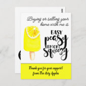 スタッフへの感謝のギフト 不動産 マーケティング ポストカード (正面/裏面)