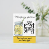 スタッフへの感謝の気持ちを表すギフト ボランティア紹介 顧客 ポストカード (スタンド正面)