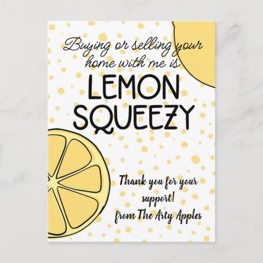 スタッフへの感謝の気持ちを込めたギフト 不動産エージェントへの紹介のお礼 ポストカード (正面)