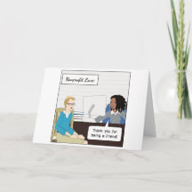 スタッフまたはボランティアの非営利サンキューカード