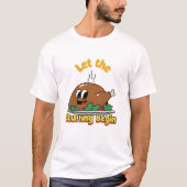 スタッフィング始めよう 面白い感謝祭のごちそう Tシャツ (正面)