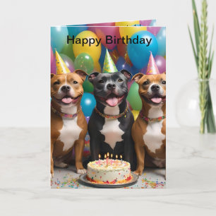 スタッフィーの誕生日おめでとう、誕生日カード カード