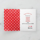 スタッフォードシャーテリアの母の日の不良娘 カード (内部)