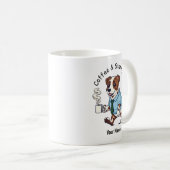 スタッフォードシャーブルテリア スーツ コーヒー コーヒーマグカップ (正面右)