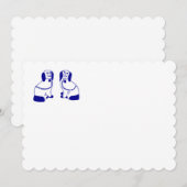 スタッフォードシャー犬のノートカード＆ステーショナリー 招待状 (正面/裏面)