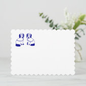 スタッフォードシャー犬のノートカード＆ステーショナリー 招待状 (スタンド正面)