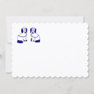 スタッフォードシャー犬のノートカード＆ステーショナリー 招待状