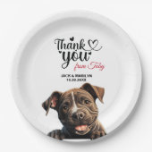 スタッフォードシャー・ブル・テリア ペーパープレート (正面)