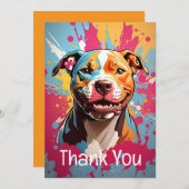 スタッフォードシャー 誕生日 サンキューカード (正面/裏面)