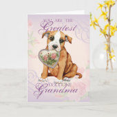 スタッフォードハート祖母 カード (黄色い花)