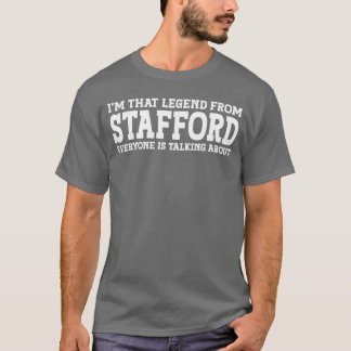 スタッフォード ホームタウン テキサス ルーツ おもしろ 街 スタッフォード Tシャツ