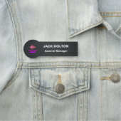 スタッフカスタマイズ用メタリックネームバッジ 名札 (インサイチュ)