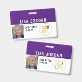 スタッフカスタムなIDのバッジBusiness- Corpビジネス バッジ (Front & Back)