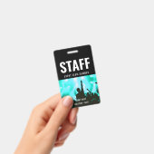 スタッフカスタムイベントまたはコンサート名 バッジ (手持ち)