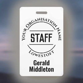 スタッフバッジ。スタッフ公式バッジ バッジ