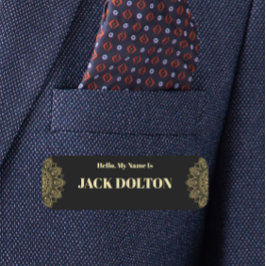 スタッフパーソナライズされたのロゴ名タグ 名札