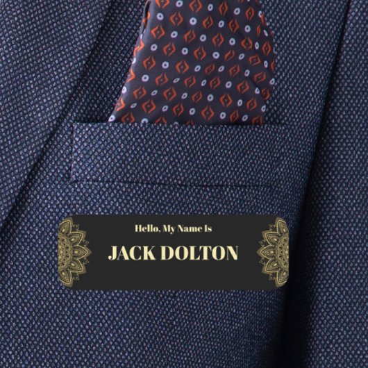 スタッフパーソナライズされたのロゴ名タグ 名札