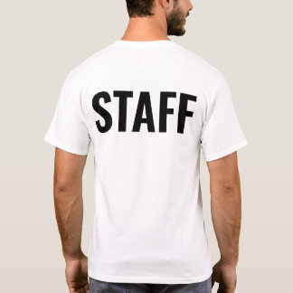 スタッフパーソナライズされた従業員の会社勤務Tシャツ Tシャツ