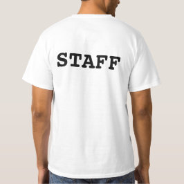 スタッフブラックレターズフォントTシャツ Tシャツ
