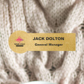 スタッフメンバーのカスタマイズ可能なメタリック名タグ 名札