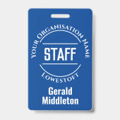 スタッフメンバーバッジ バッジ (裏面)