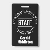 スタッフメンバーバッジ バッジ (裏面)