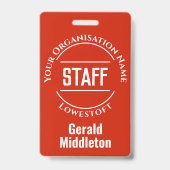 スタッフメンバーバッジ バッジ (裏面)