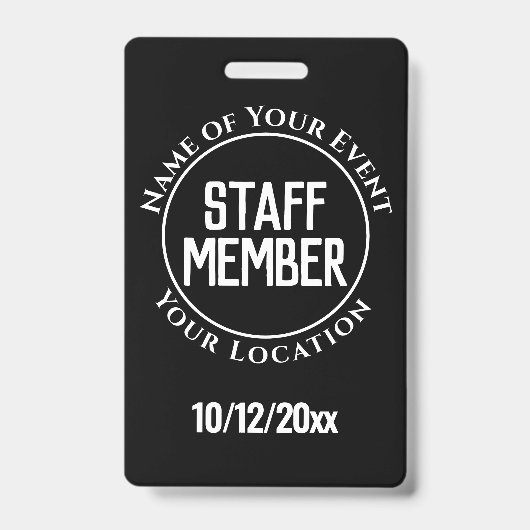 スタッフメンバーバッジ バッジ (Front)