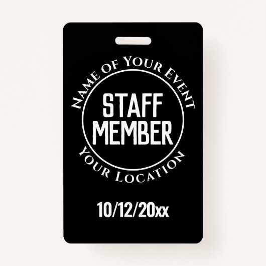 スタッフメンバーバッジ バッジ (正面)