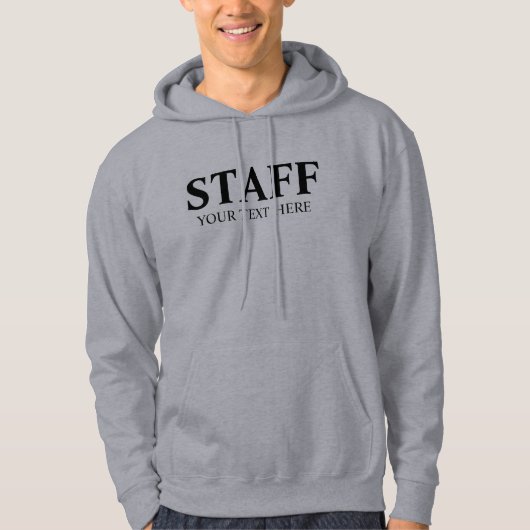スタッフメンバー追加ロゴ文字はこちらMens Gray パーカ (正面)
