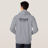 スタッフメンバー追加ロゴ文字はこちらMens Gray パーカ (裏面フル)