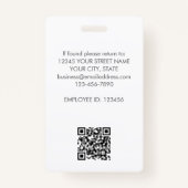 スタッフモダンID名ロゴBusiness Dusty Blue バッジ (裏面)