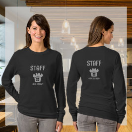 スタッフユニフォームベーカリーデザインブラック Tシャツ