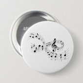 スタッフラインボタンの音符 缶バッジ (正面&裏面)