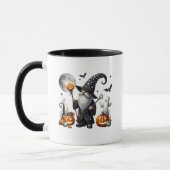 スタッフ不気味とのハロウィーン格言 マグカップ (左)