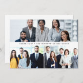 スタッフ企業のチームの写真モダンありがとう シーズンカード (正面/裏面)