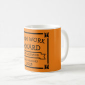 スタッフ企業のチーム作業賞 コーヒーマグカップ (正面右)