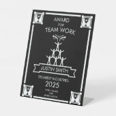 スタッフ企業のチーム作業賞 台座サイン (正面)