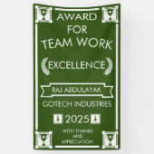 スタッフ企業のチーム作業賞 横断幕 (縦)