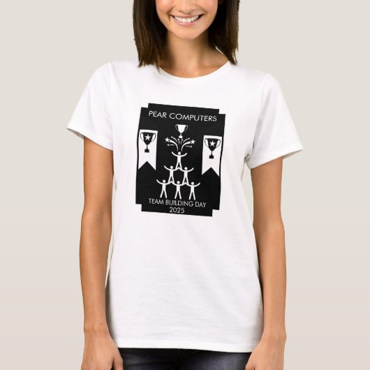 スタッフ企業のチーム建物イベント Tシャツ (正面)