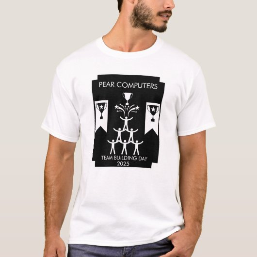 スタッフ企業のチーム建物イベント Tシャツ (正面)