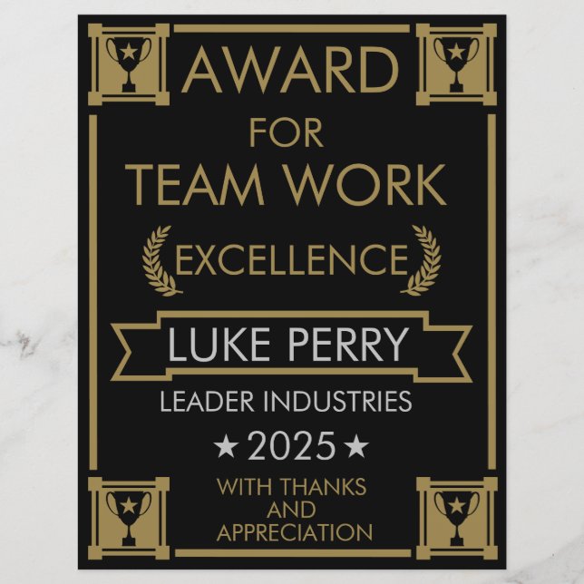 スタッフ企業の賞 (正面)