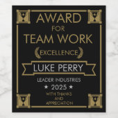 スタッフ企業の賞 ワインラベル (シングルラベル)