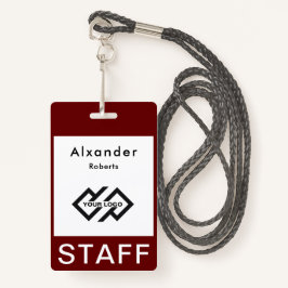 スタッフ名バッジカスタムロゴIDバッジ バッジ