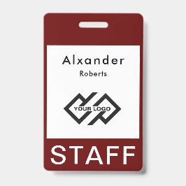 スタッフ名札 カスタムロゴ IDバッジ バッジ