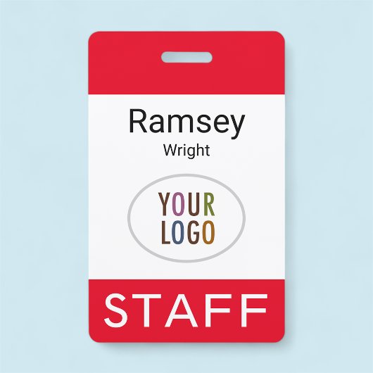 スタッフ従業員レッドID名バッジラニヤードクリップリール バッジ