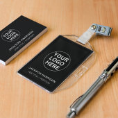 スタッフ従業員IDプロフェッショナルビジネスロゴブラック バッジ